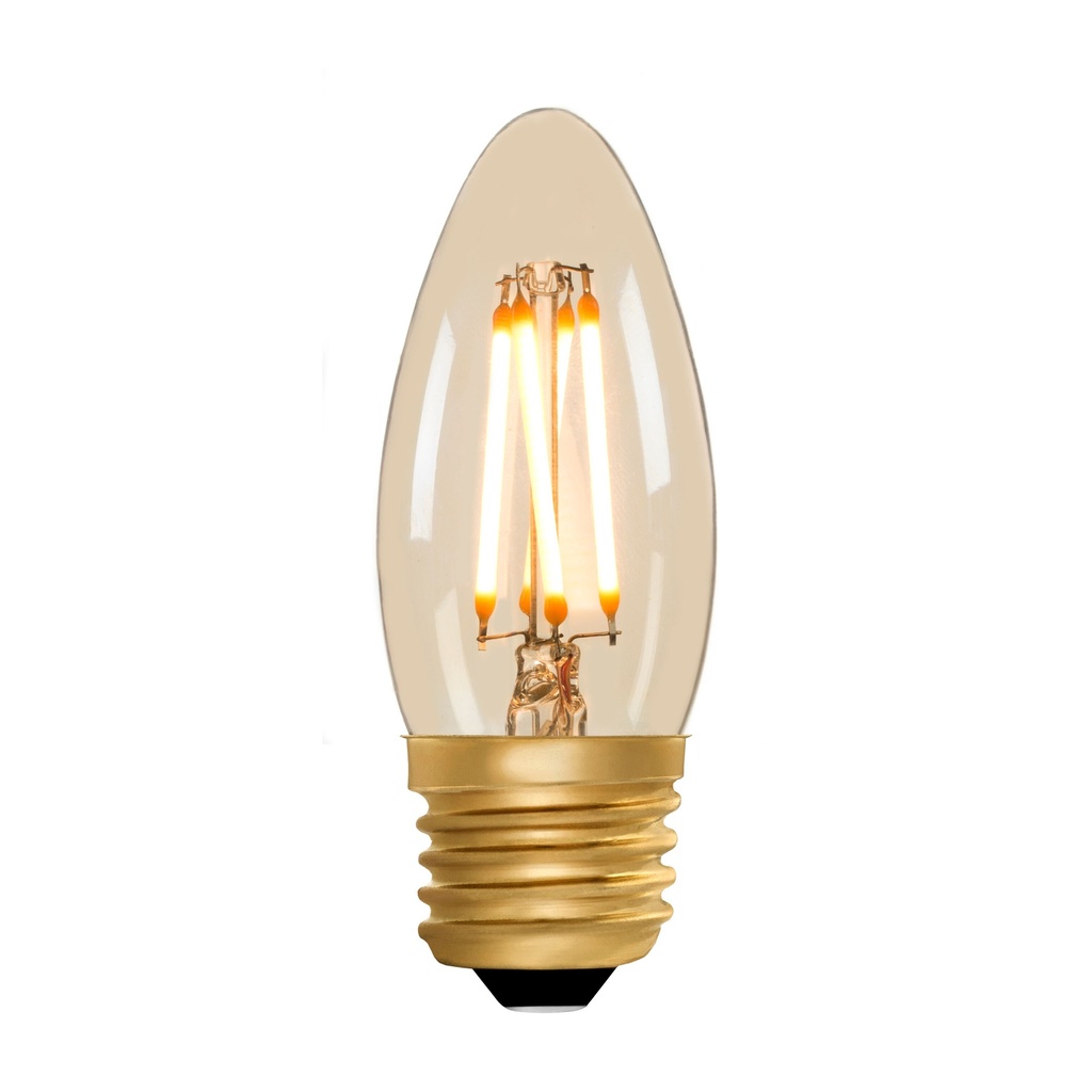 / (Bayonet LED Screw Light Bulb In) - Candle Direct Buy Amber Dimmable